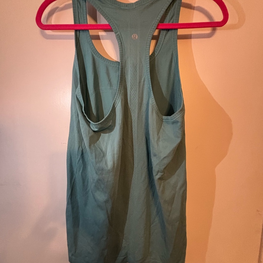 lululemon athletica Teal Racerback Tank Top swift tech